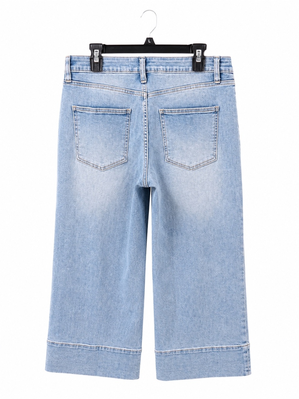 Altar’d State Size 31 Light Wash Wide Leg Crop Jeans High Rise - Picture 3 of 6